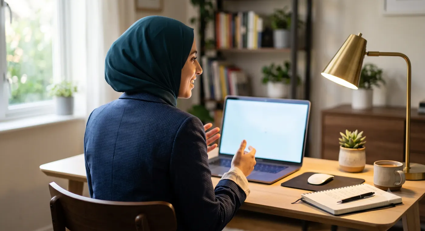 Lughaty Academy online teacher instructing class